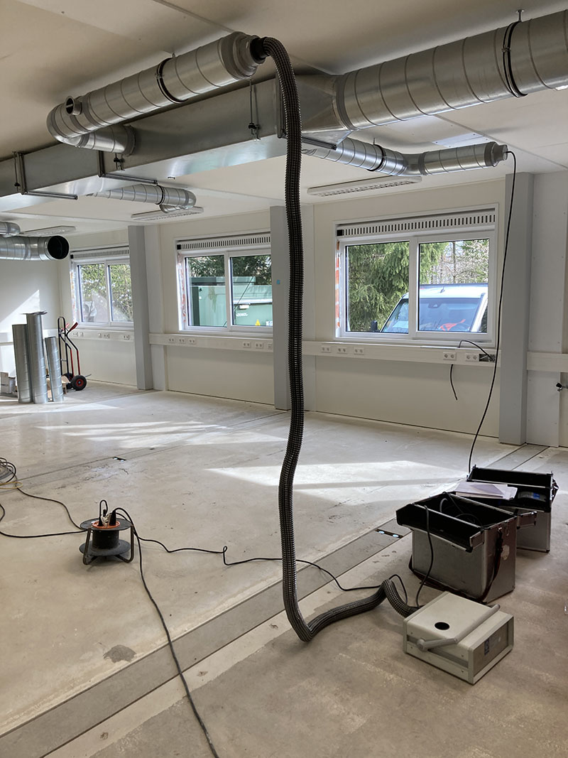 Luchtdichtheidsmeting